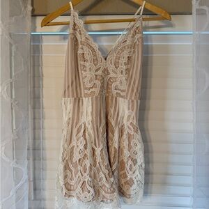 White Lace Romper
